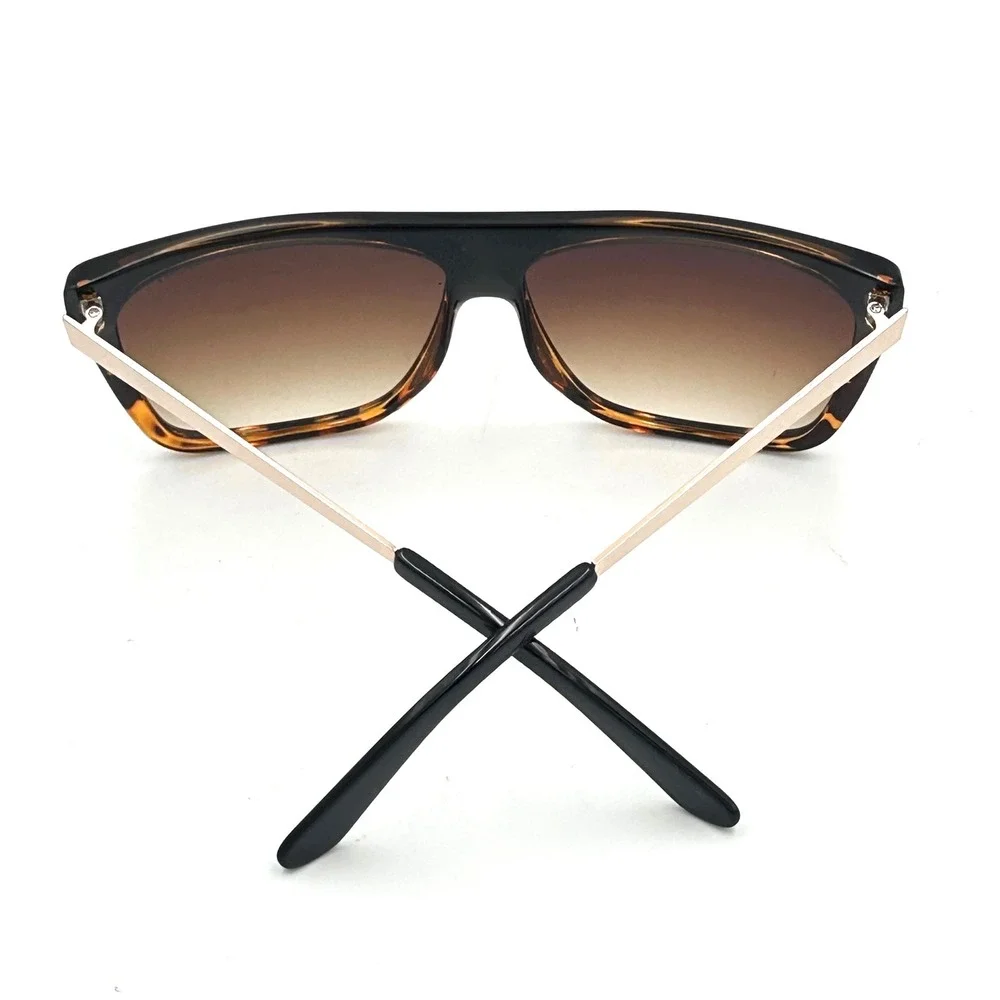 Quay Australia OTL II Sunglasses Womens Oversized Tortoise Fade Rose Gold Glam